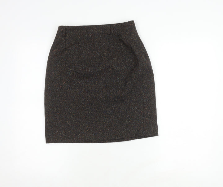 Talbots Women's Brown Wool Straight Skirt Size 6P