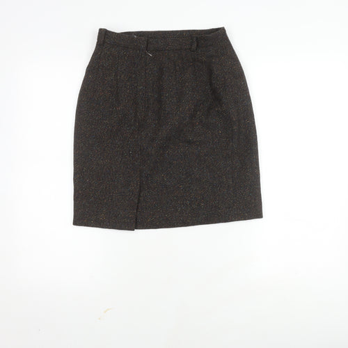 Talbots Women's Brown Wool Straight Skirt Size 6P