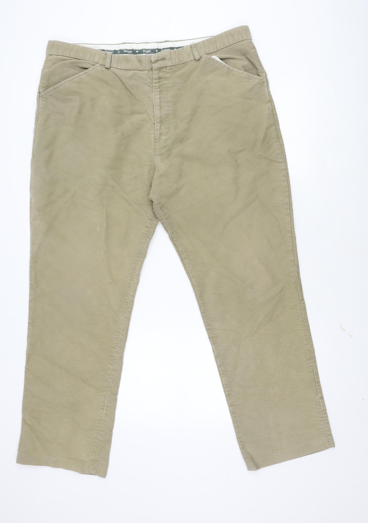 Hoggs of Fife Men's Beige Cotton Trousers 42 R Classic