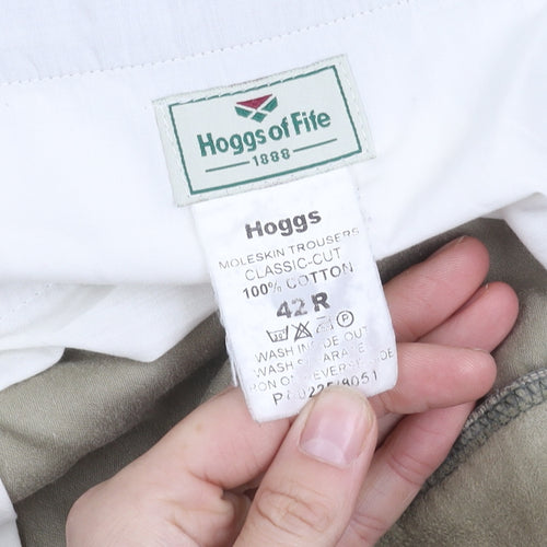 Hoggs of Fife Men's Beige Cotton Trousers 42 R Classic