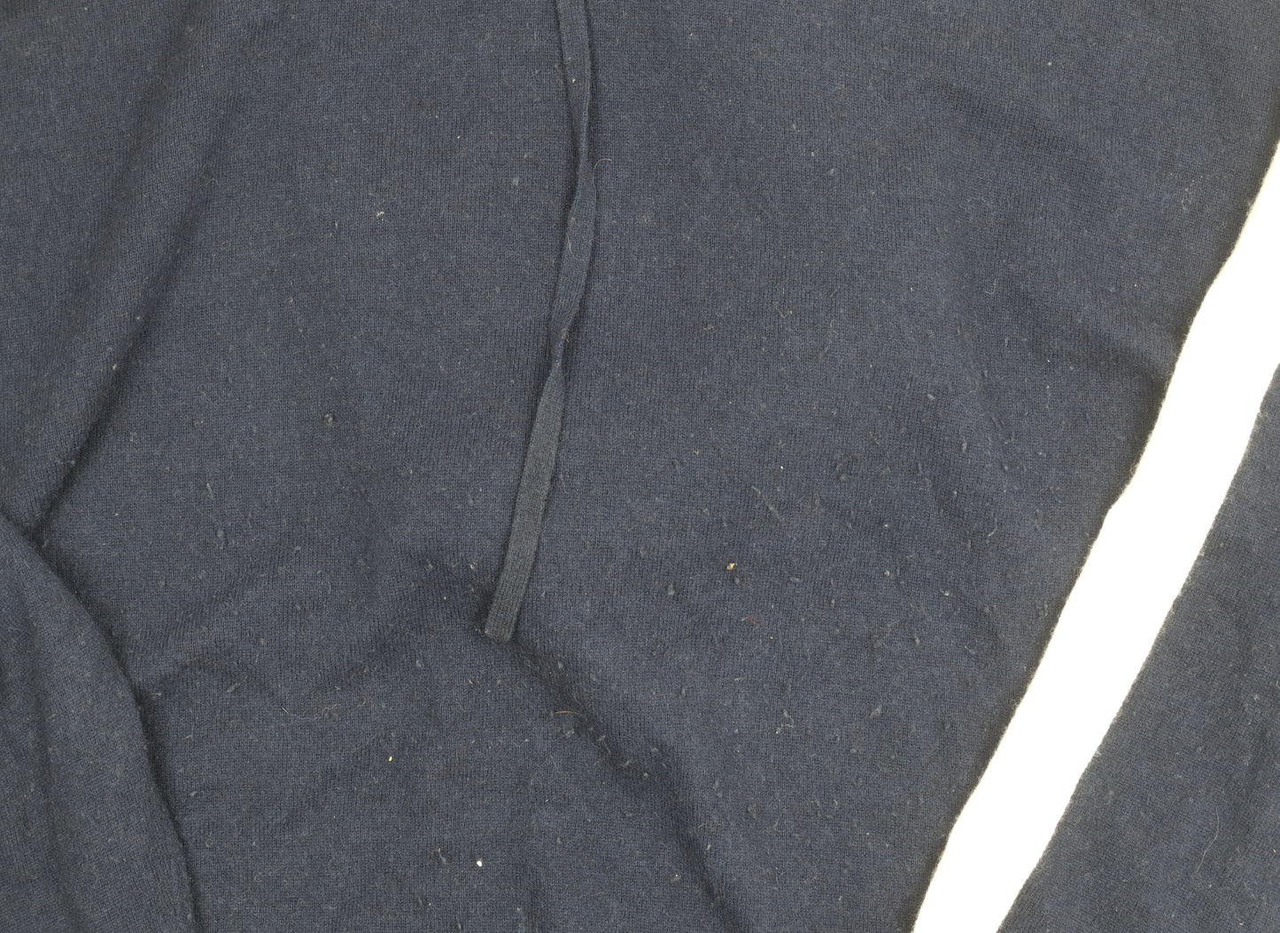 The White Company Women's Blue XL Wool Knit Hoodie