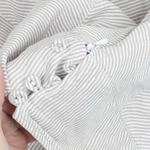 Monsoon Women's Ivory Pleated Skirt Size 14