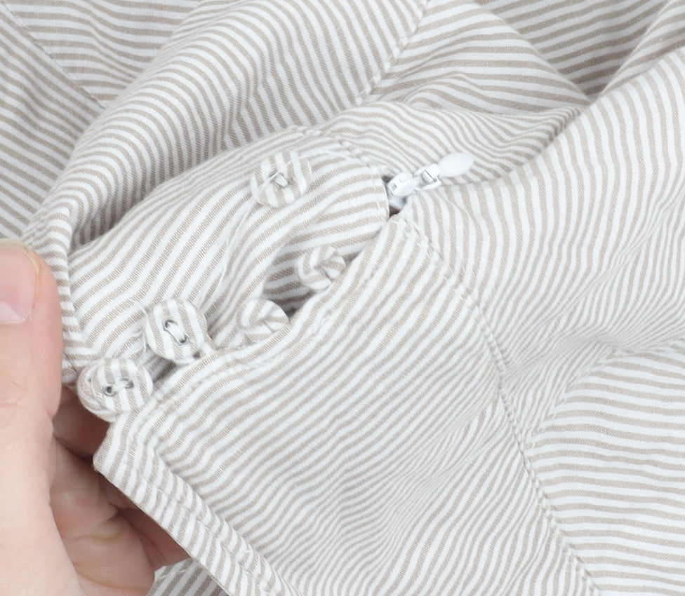 Monsoon Women's Ivory Pleated Skirt Size 14