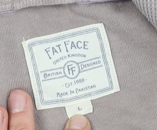 Fat Face Women's Beige Hoodie Size L with Hood