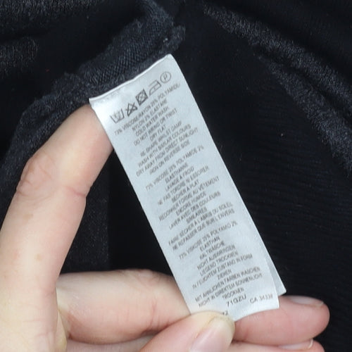 French Connection Women's Black Grey Striped Dress, Size 6