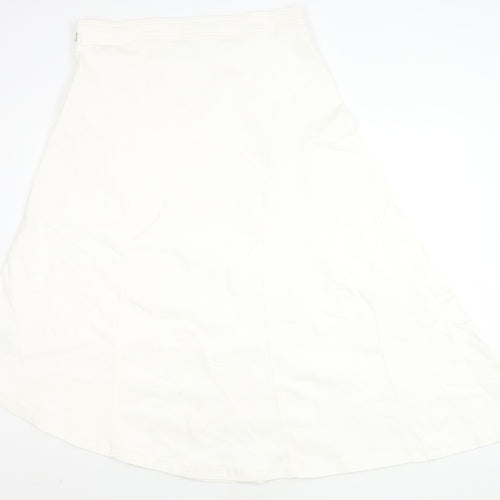 Marks and Spencer Women's White Skirt, Size 16
