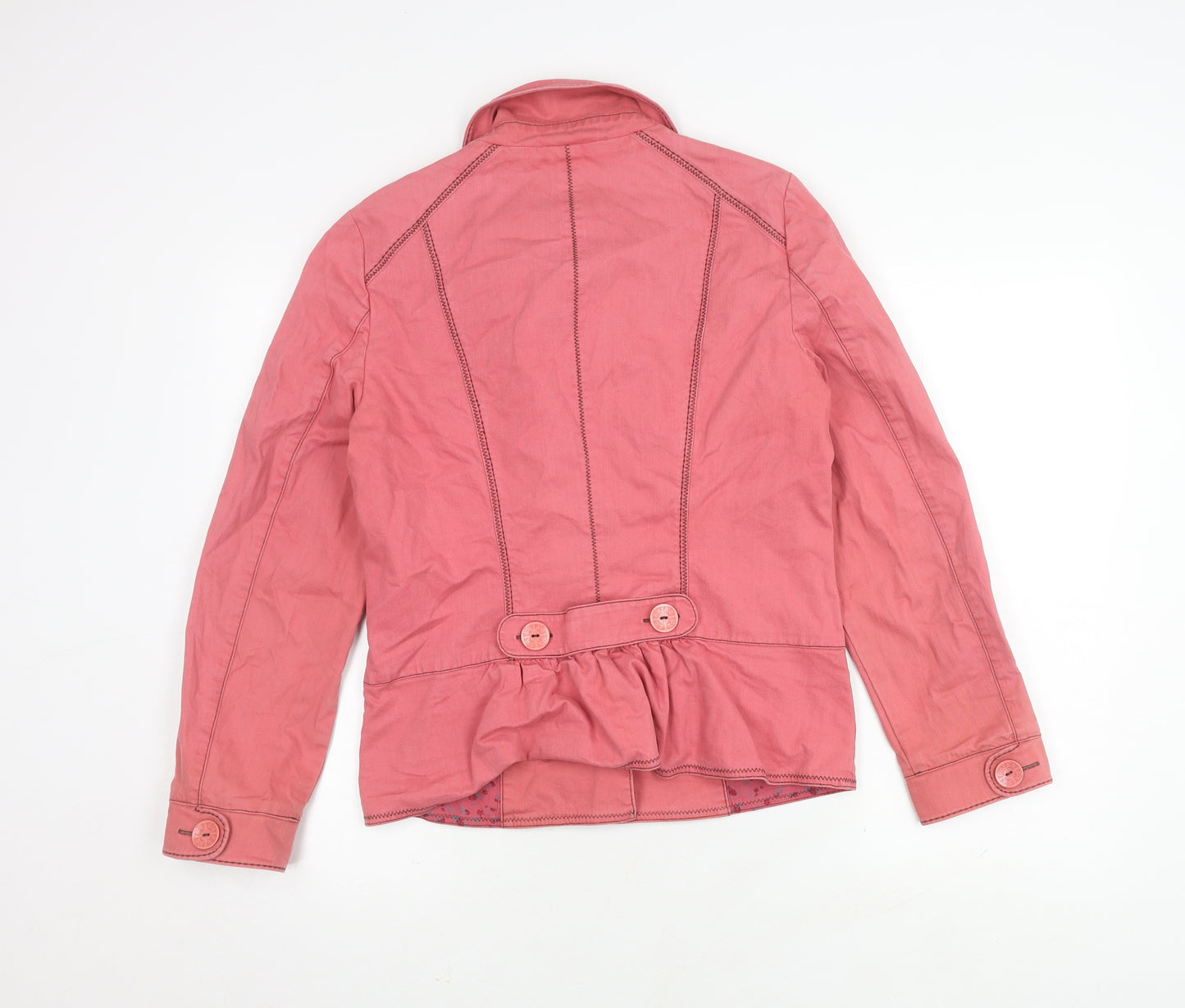 Per Una Pink Women's Regular Fit Cotton Linen Jacket