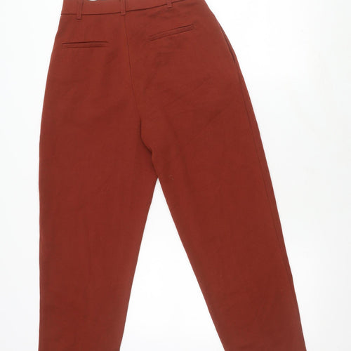 Zara Women’s Red Straight Leg Trousers - Size S