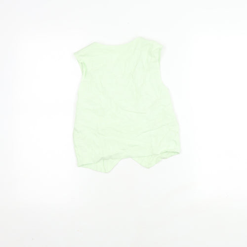 Marks and Spencer Girls Green Sleeveless Blouse 11-12 Years