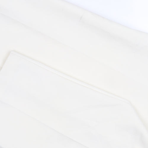 Marks and Spencer Women's White Trousers Size 22 Regular