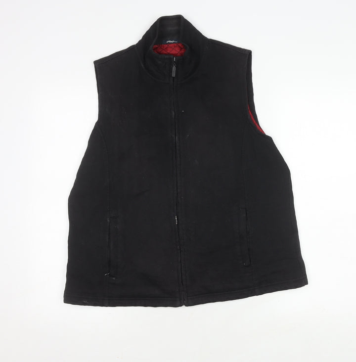 Dash Women's Black Waistcoat Size 16 Casual Zip Lined