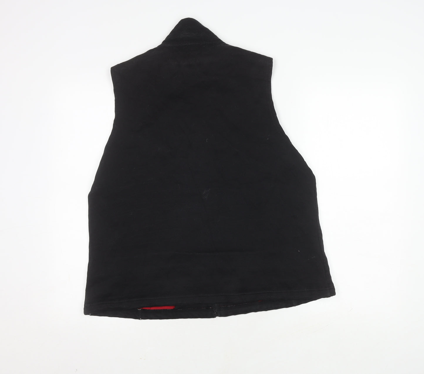Dash Women's Black Waistcoat Size 16 Casual Zip Lined