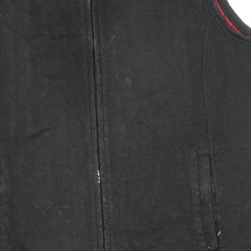Dash Women's Black Waistcoat Size 16 Casual Zip Lined