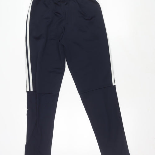 Adidas Boys Blue Track Pants 13-14 Years, L, Running Sports