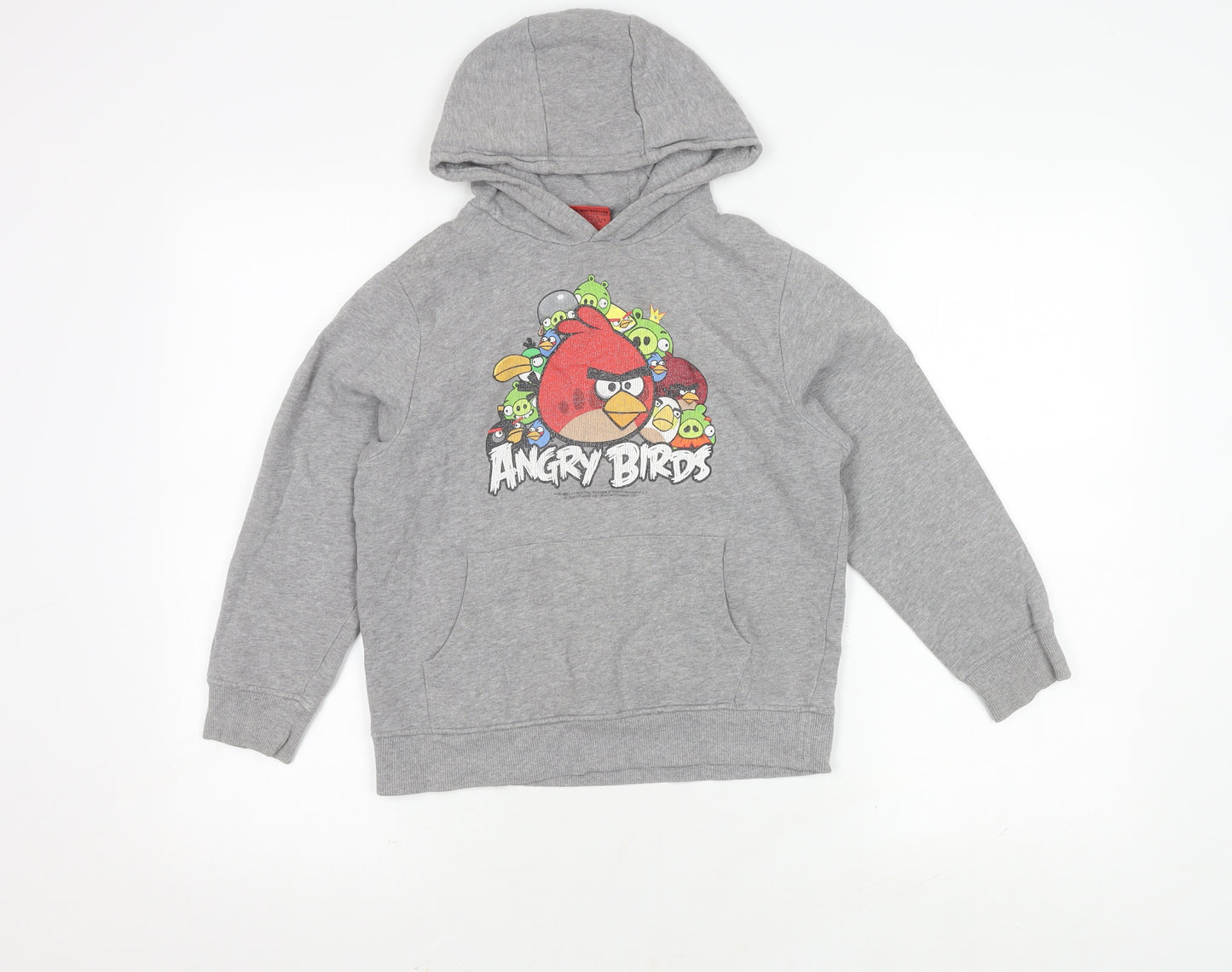 Next Boys Grey Angry Birds Pullover Hoodie 9 Years