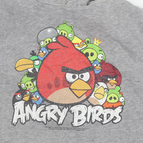 Next Boys Grey Angry Birds Pullover Hoodie 9 Years