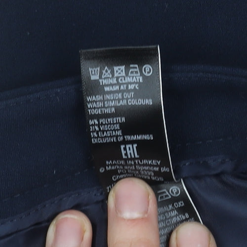Marks and Spencer Women's Blue Trousers Size 10