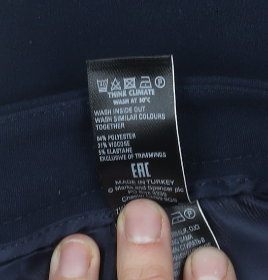 Marks and Spencer Women's Blue Trousers Size 10