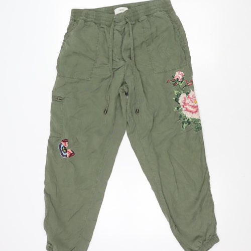 Next Girls Green Trousers, Size 16, Lyocell, Elastic Waist