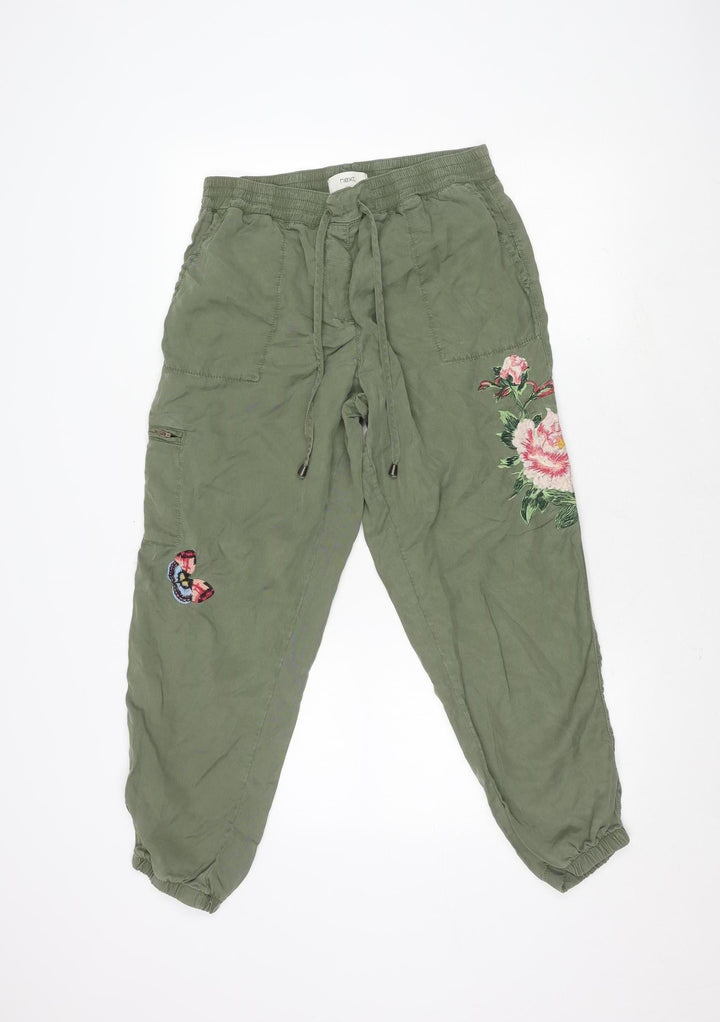 Next Girls Green Trousers, Size 16, Lyocell, Elastic Waist