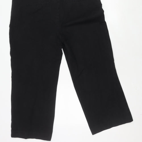 Next Women's Black Slim Crop Trousers Size 18