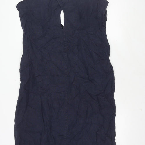 Jigsaw Women's Navy Sleeveless Shift Dress Size 16