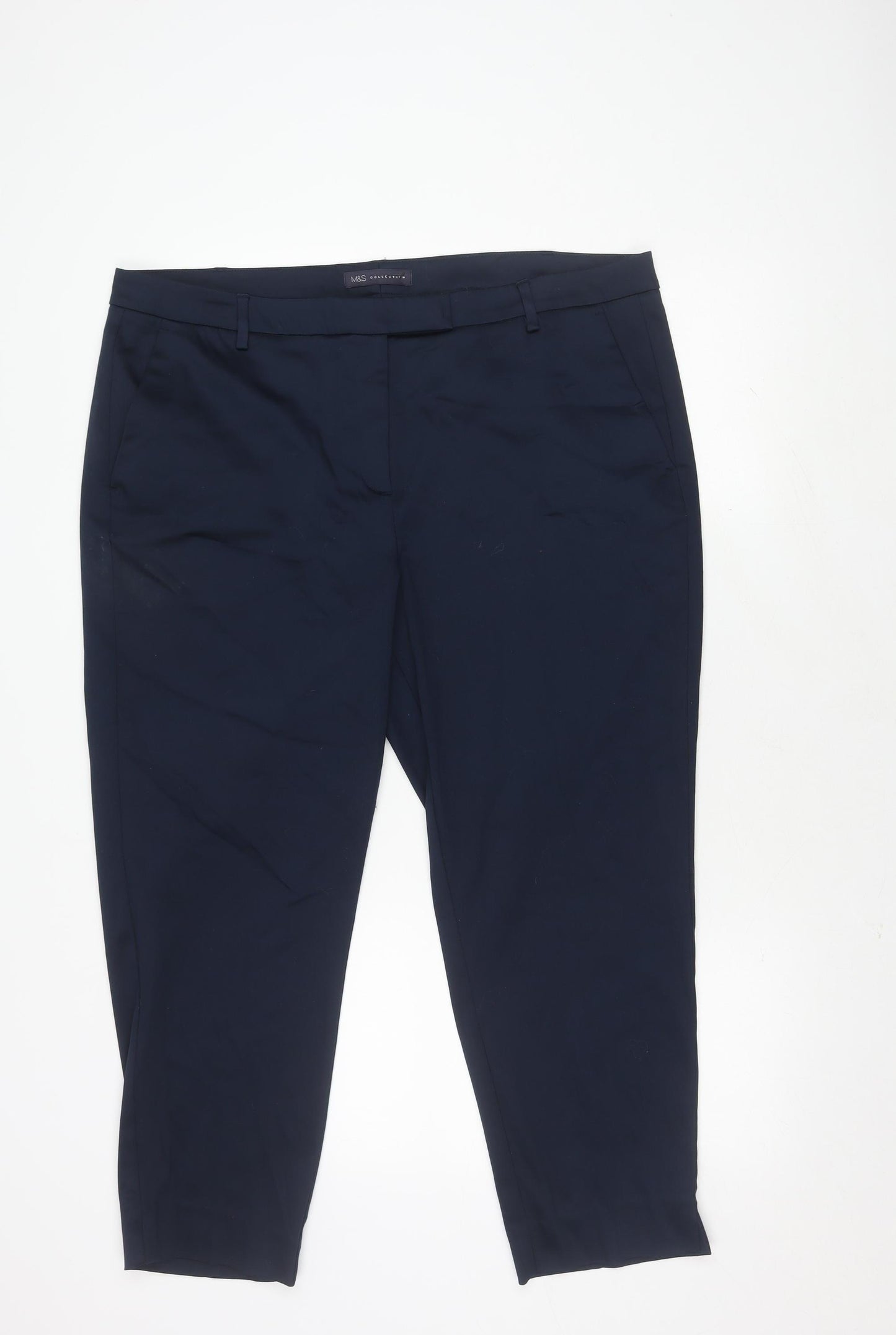 Marks and Spencer Women's Navy Trousers Size 20