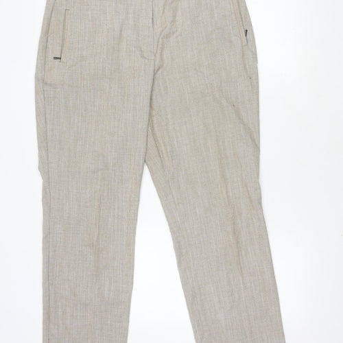 Marks and Spencer Women's Beige Slim Trousers Size 16