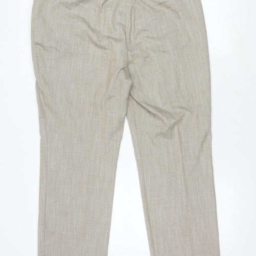 Marks and Spencer Women's Beige Slim Trousers Size 16