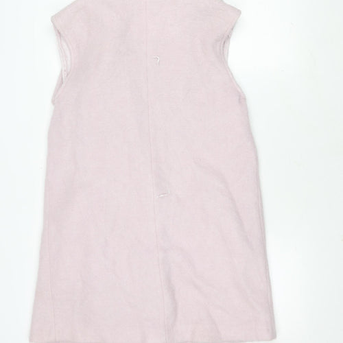 New Look Women's Pink Sleeveless Mid-Length Coat