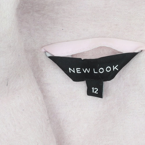 New Look Women's Pink Sleeveless Mid-Length Coat