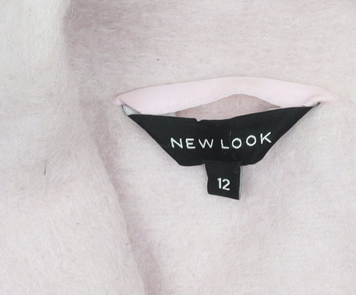 New Look Women's Pink Sleeveless Mid-Length Coat