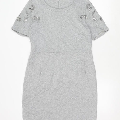 Kaliko Women’s Grey Dress Size 12 Short Sleeve