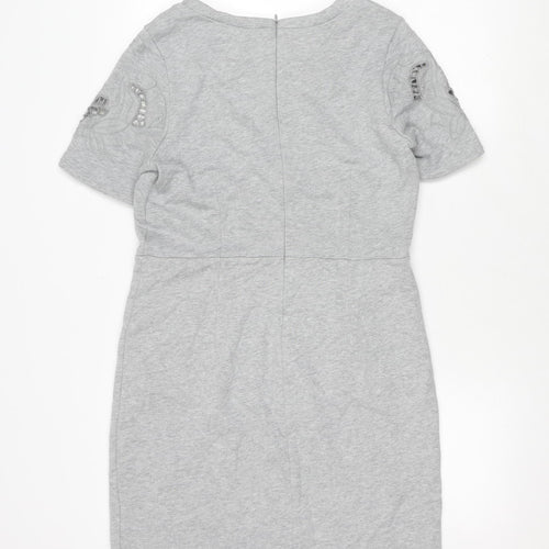Kaliko Women’s Grey Dress Size 12 Short Sleeve