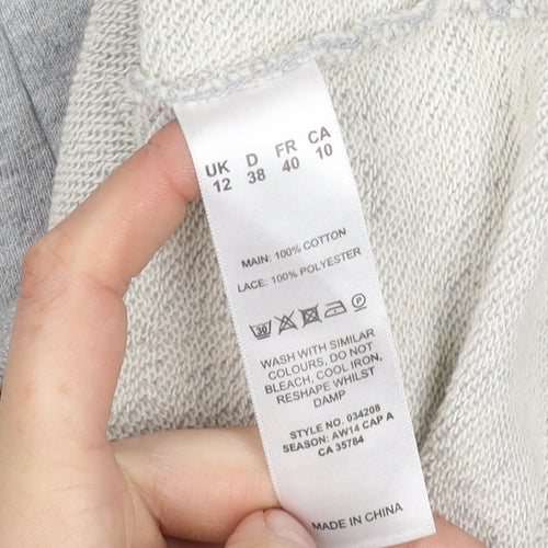 Kaliko Women’s Grey Dress Size 12 Short Sleeve