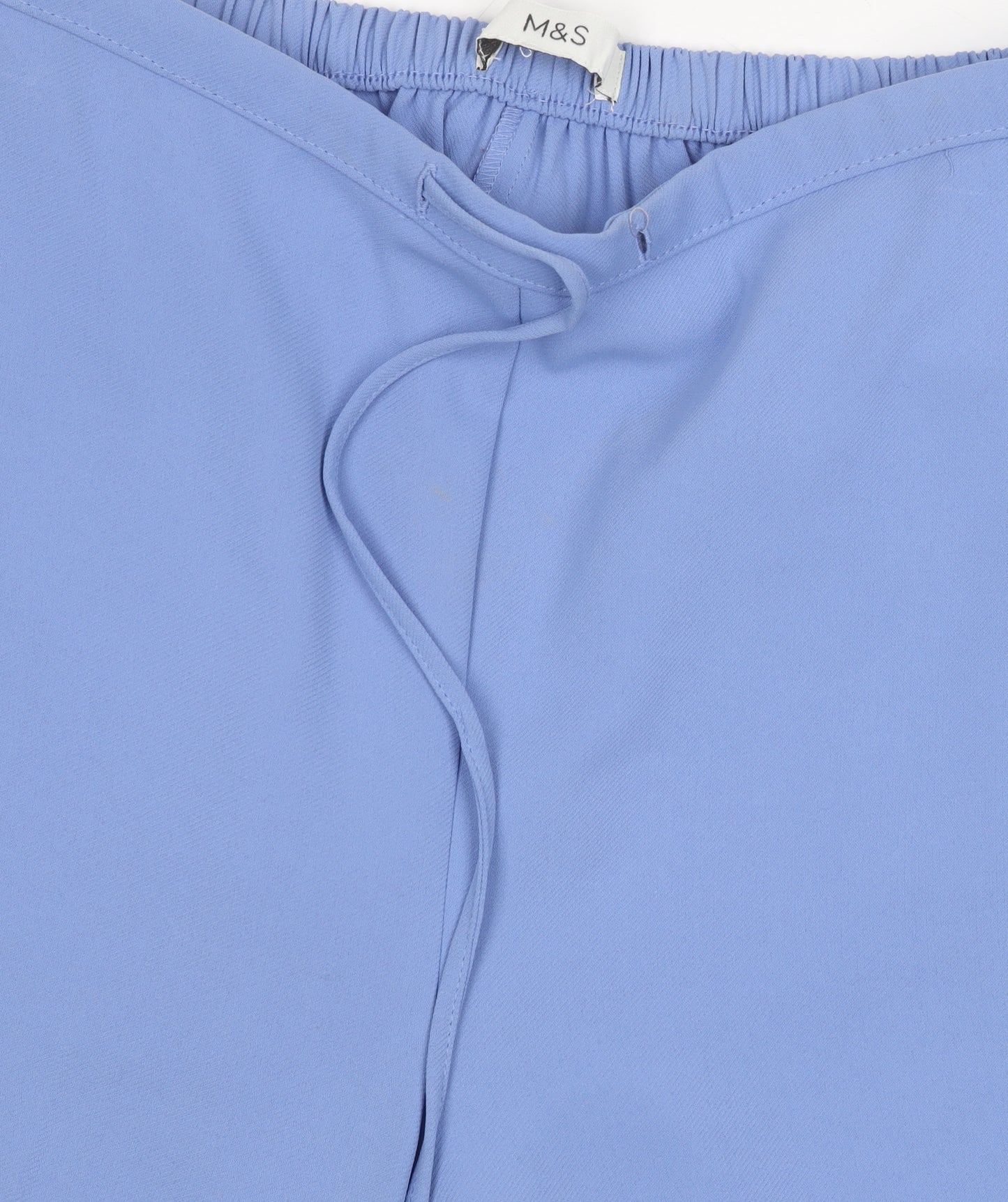 Marks and Spencer Women's Blue Wide-Leg Trousers Size 8