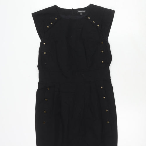 Warehouse Women's Black Short Dress Size 12