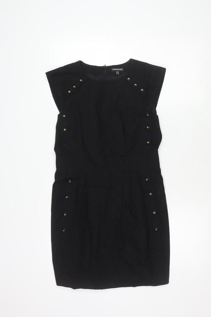 Warehouse Women's Black Short Dress Size 12