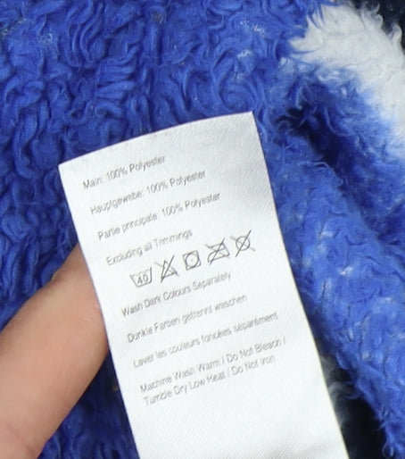 Joules Boys Blue Striped Fleece Sweatshirt, 5-6 Years