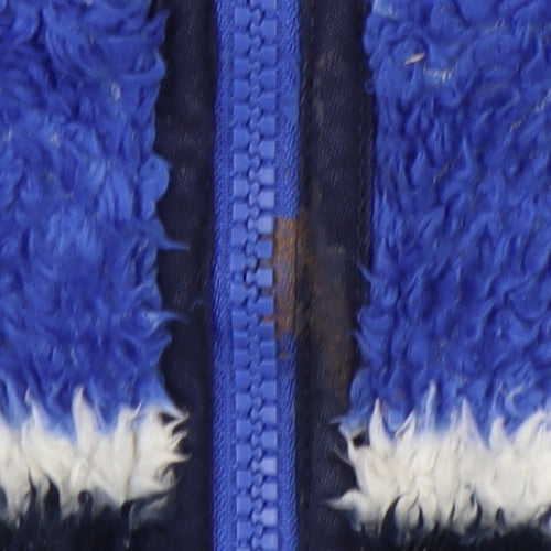 Joules Boys Blue Striped Fleece Sweatshirt, 5-6 Years