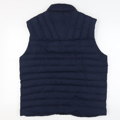 Threadbare Men's Blue 2XL Puffer Waistcoat