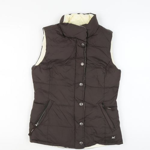 Crew Clothing Women's Brown Puffer Waistcoat Size 6