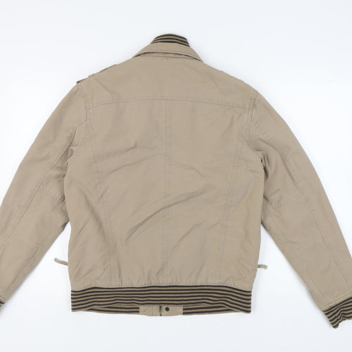 Burton Men's Beige Military Jacket M Casual