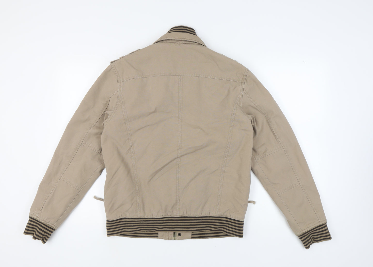 Burton Men's Beige Military Jacket M Casual