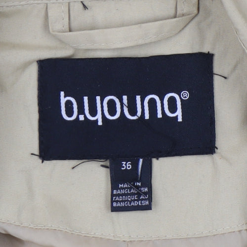 b.young Women's Beige Trench Coat Size 8