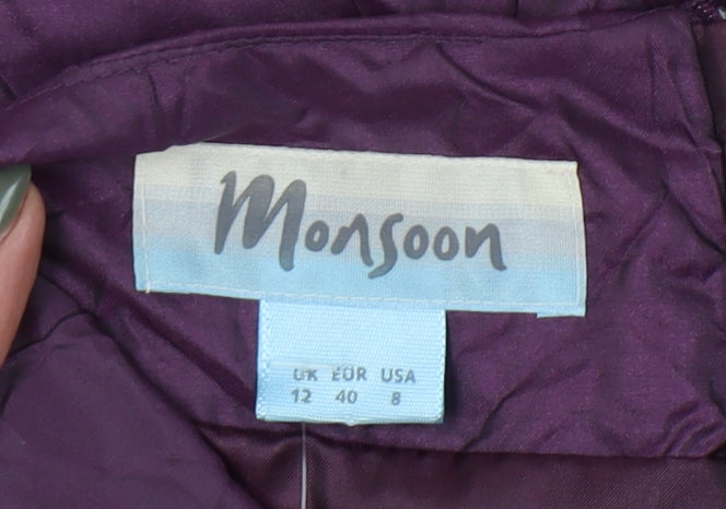 Monsoon Women's Purple Long Skirt Size 12