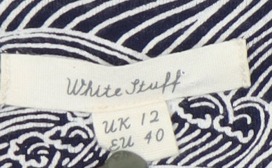 White Stuff Women's Black Shift Dress, Size 12