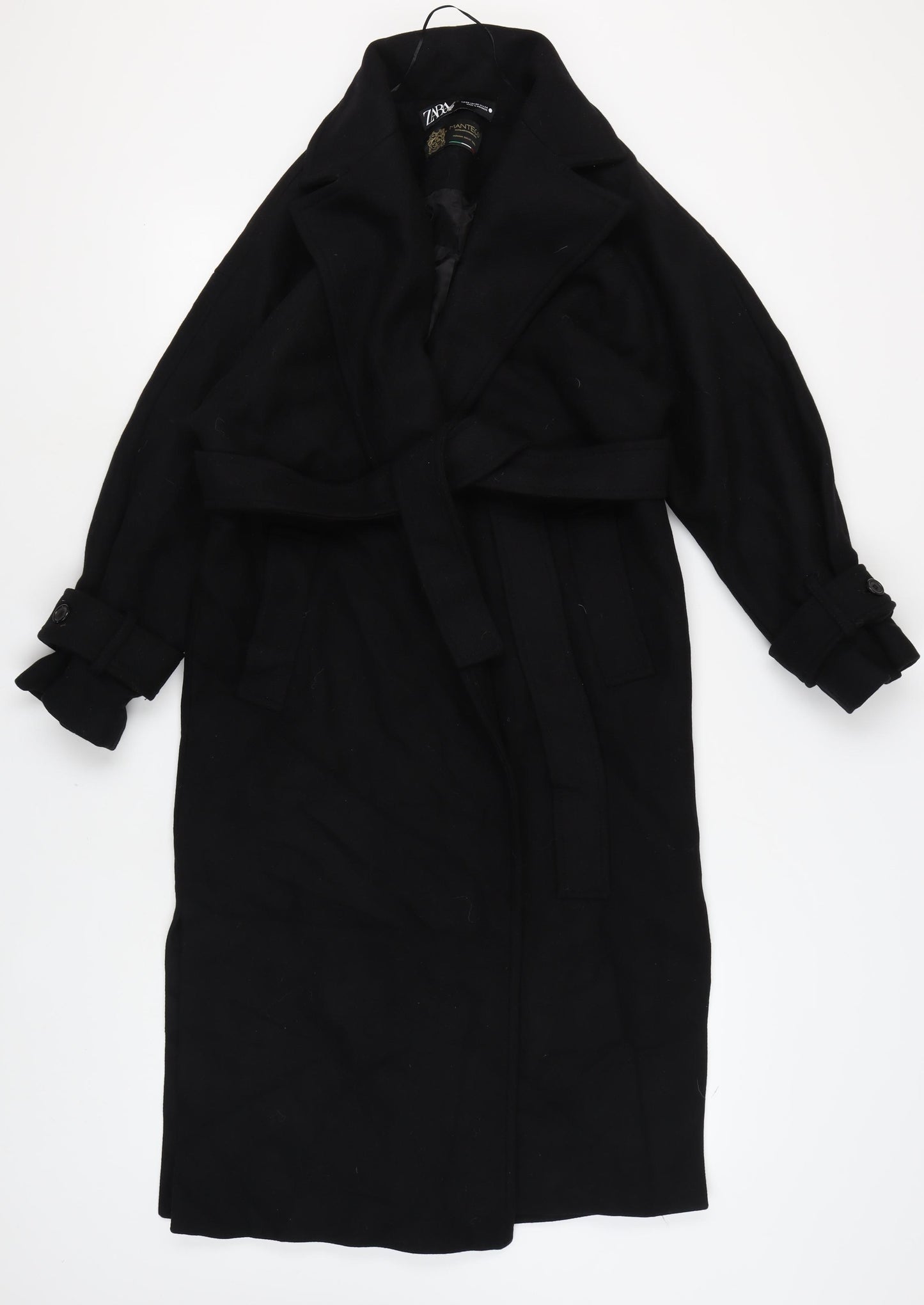 Zara Women's Black Wool Trench Coat XS