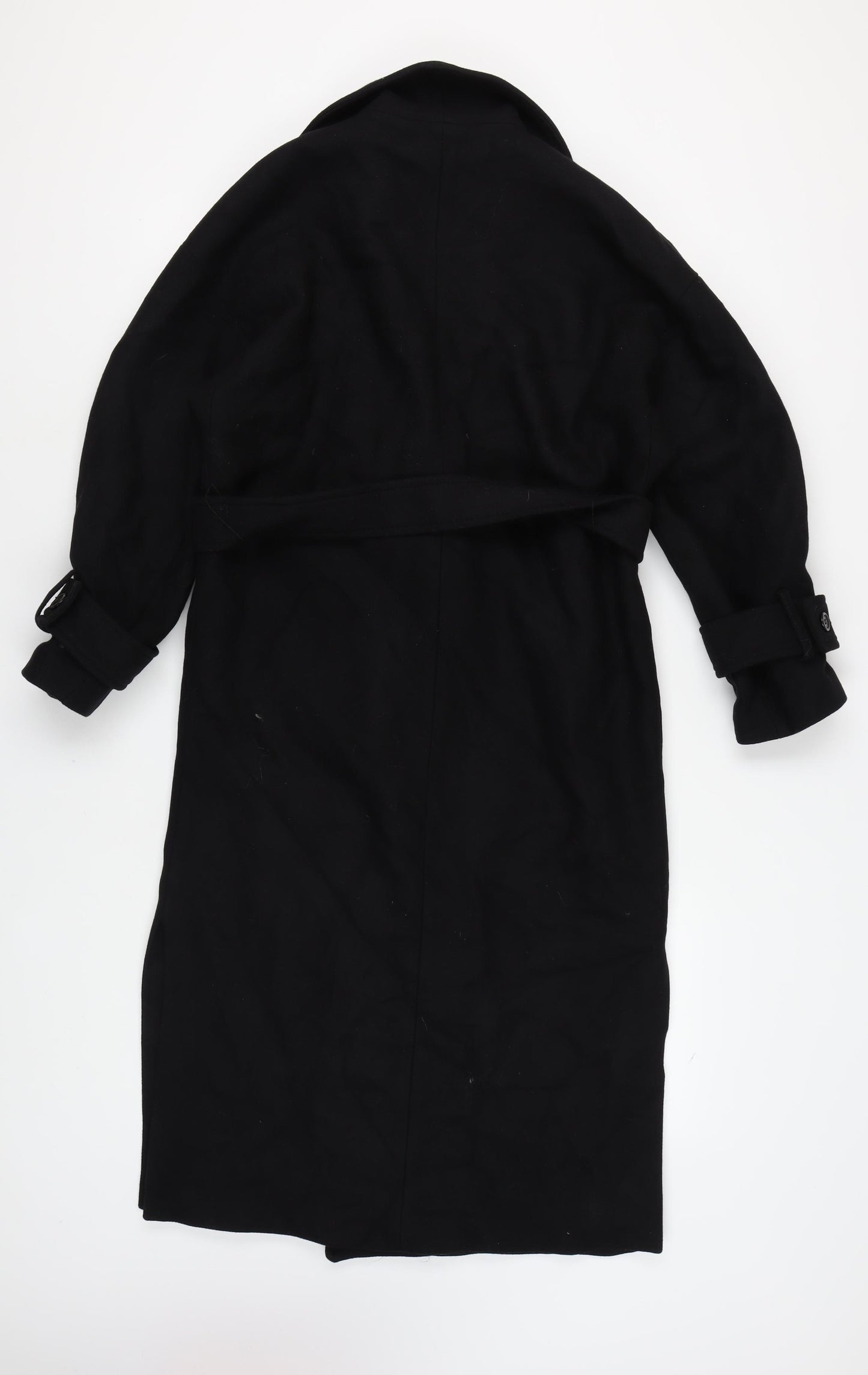 Zara Women's Black Wool Trench Coat XS