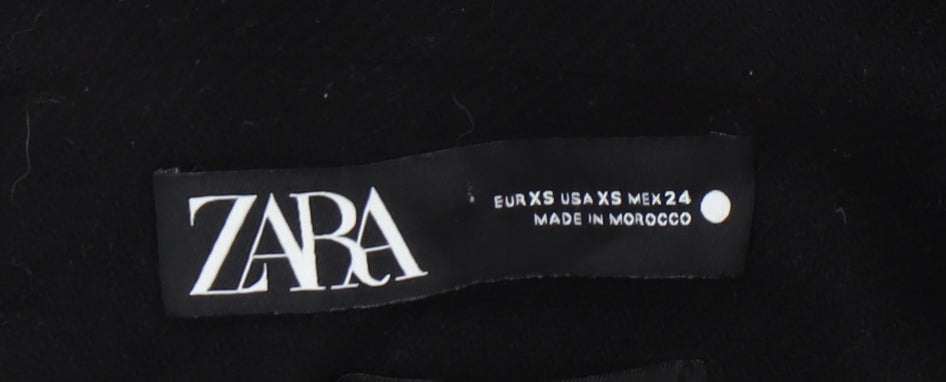 Zara Women's Black Wool Trench Coat XS